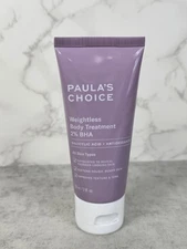 2oz Paula's Choice Weightless Body Treatment 2% BHA Salicylic Acid Antioxidants
