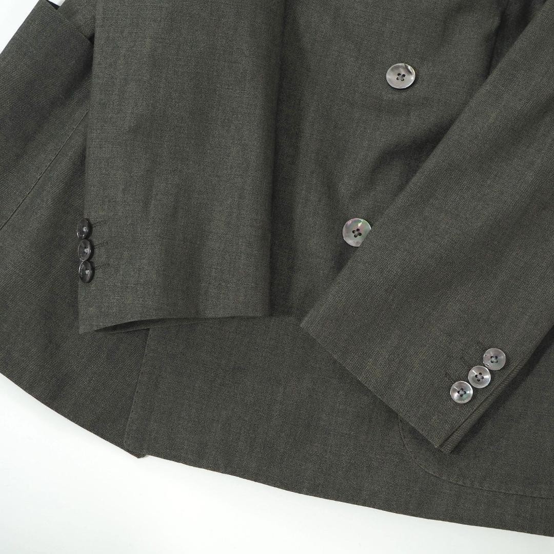 BOGLIOLI Double-Breasted Suit 44 Brown Virgin Wool Men's 6-ZA020 image 3
