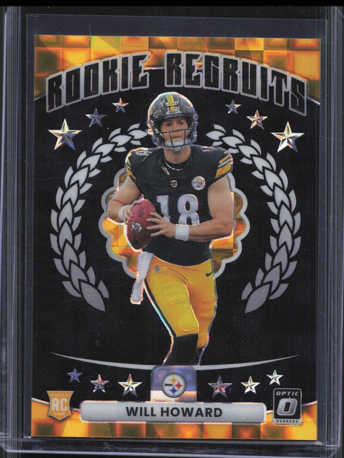 2025 Panini Donruss Optic Will Howard #11 Rookie Recruits Pandora Prizm /149