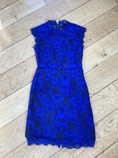Forever 21 royal Blue ascot Bodycon Occasion Dress Size Small
