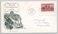 Railroad Cover Honoring Railroad Engineers of America Jackson TN 1950