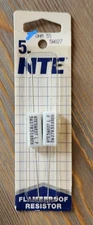 Two (2) NTE 5W 330 ohm 5% Ceramic Flameproof Resistor NOS FAST FREE SHIPPING