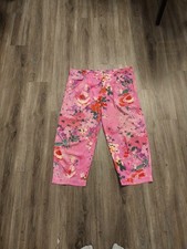 Jam's World Vintage Floralee Draw String Capri Pants Size XS