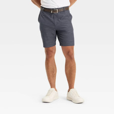 NEW Men  s Men's Golf Shorts 7" All In Motion SIZE 34 DARK BLUE NWT 0017