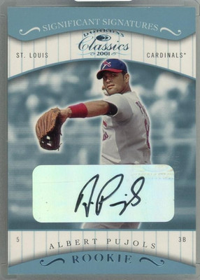 2001 Donruss Classics Significant Signatures Albert Pujols Rookie Auto RC