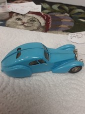 1938 Bugatti Type 57SC Atlantic with Metal Wire-Spoke Wheels Blue 1/43 Diecast