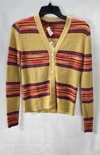 Missoni Women Red Stripe Cardigan Size 40