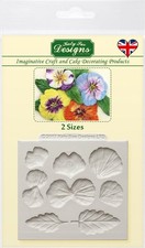 Katy Sue Pansies Silicone Mould for  Cake Decoration, Sugarcraft