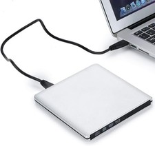 UHD 4K External Blu-ray Writer USB 3.0 Type-C, Aluminum BD-RE Burner Player for