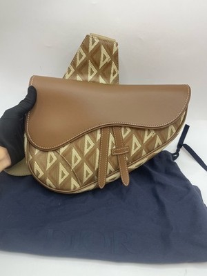Dior Pre-Owned Authentic Saddle Bag Coffee Free Tracked Shipping