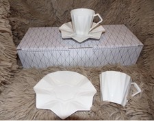 Coffret 2 tasses et sous tasses dejeuner modèle Diamond Amadeus