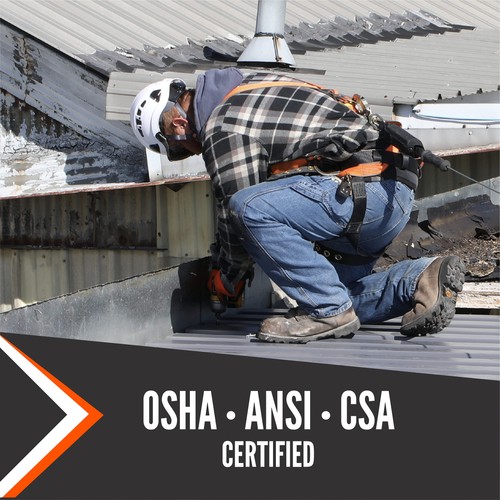 Warthog MAXX Side D-Ring Fall Protection Safety Harness with Removable Safety... - Picture 6 of 7