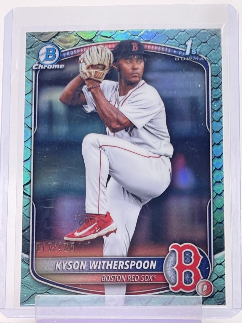 KYSON WITHERSPOON 2025 BOWMAN CHROME DRAFT 1ST AQUA REPTILIAN /125 Q1824