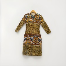 Dolce & Gabbana Mosaic Print Dress | Long Sleeve | Italian Designer | IT40