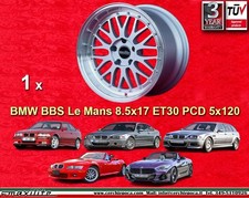 1 cerchio BBS Le Mans BMW series 3 E36 E46 Z3 Z4 8.5x17 ET30 5x120 wheel Felge
