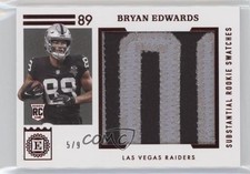 2020 Panini Encased Substantial Rookie Swatches Ruby 5/9 Bryan Edwards 0c3