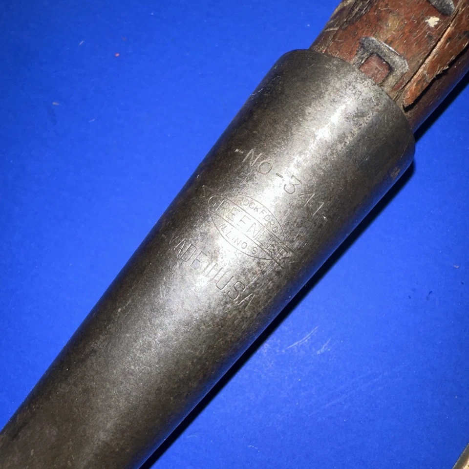 Cincel de enchufe Greenlee vintage número 341 hecho en Estados Unidos Foto 2 de 4