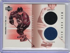 2002 UPPER DECK CHALLENGE FOR THE CUP DUAL JERSEY RAY BOURQUE