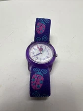 Timex Time Teachers Girls Watch Purple Lady Bug Adjustable Indiglo New Battery