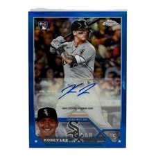 2023 Topps Chrome Korey Lee RC Blue Refractor Auto /150 White Sox Rookie 🔥