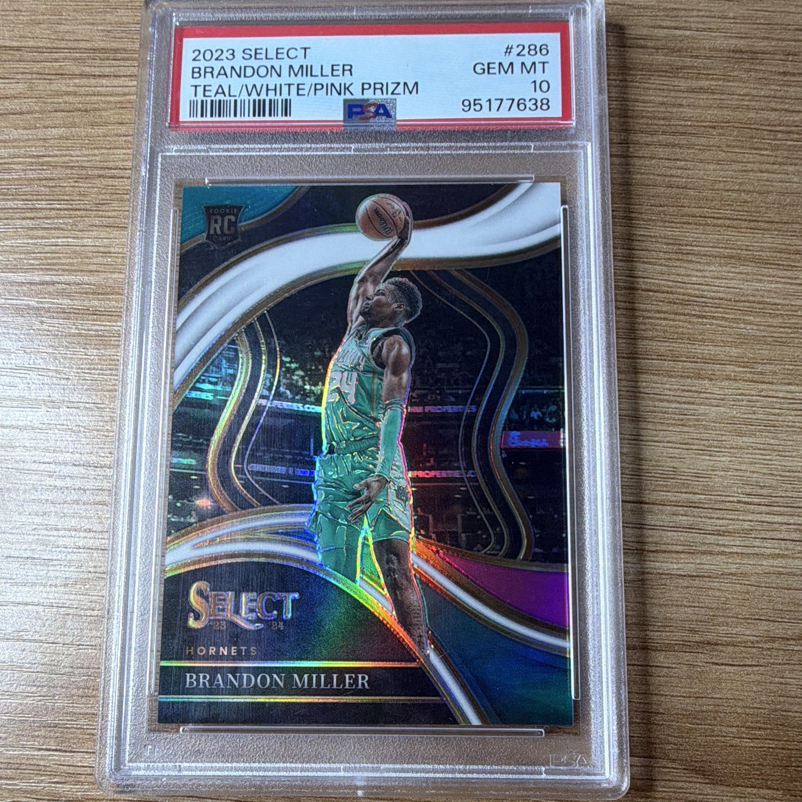 Panini 2023-24 Select Brandon Miller RC Courtside Prizm /49 PSA 10