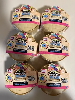 Viral Five Below RMS Mystery Dumpling Squishy Seashell Edition lot of 6 (SEALED)