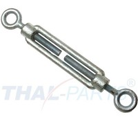 10Er Pack Spannschloss M12 X 125Mm ÖSe - ÖSe DIN 1480 Verzinkt Seilspanner