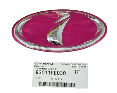 Subaru Original Impreza WRX STi 00-05 Frontgrill i Emblem Pink 93011FE030 OEM
