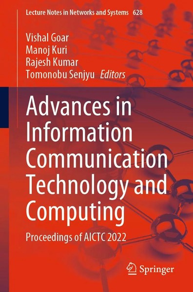 Advances in Information Communication Technology and Computing Goar (U. A.) Buch-image