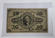1863 U.S. 10 Cent Fractional Currency Civil War