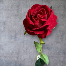 Realistic Single Velvet Rose – Artificial Flower for Gifts, Weddings & Home 55cm
