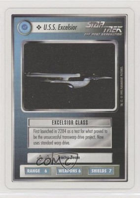 1995 Star Trek CCG: 1st Edition Premiere 2nd Printing USS Excelsior
