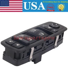 New Power Window Switch Front Driver Left Side Black LH Hand for 1500 68212784AB