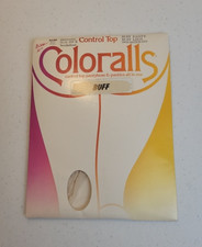 VTG Coloralls Colorless Control Top Hosiery Sandalfoot Pantyhose Size Queen