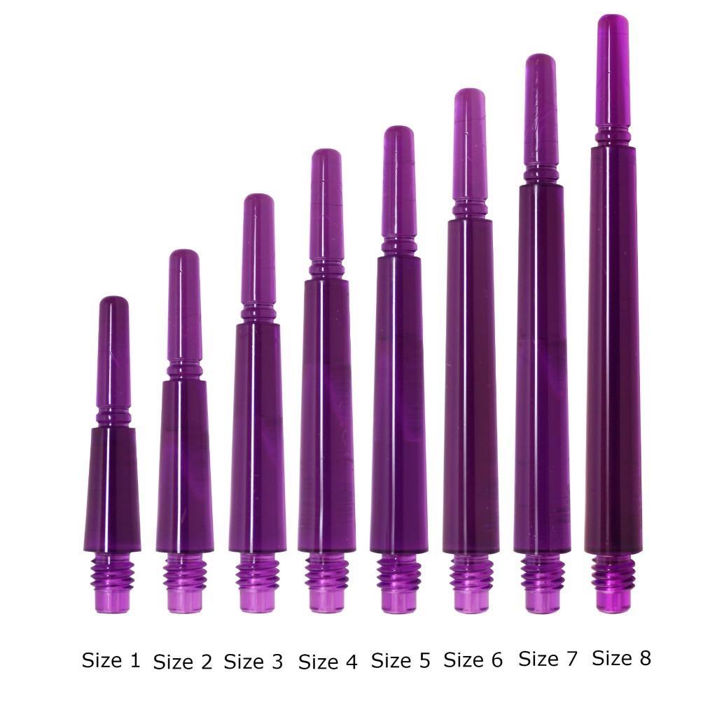 COSMO FIT SHAFT GEAR NORMAL-SPINNING DART SHAFTS - CLEAR PURPLE