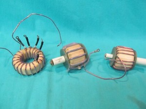 LOT OF 3 HEAVY DUTY HOME MADE RF CHOKES