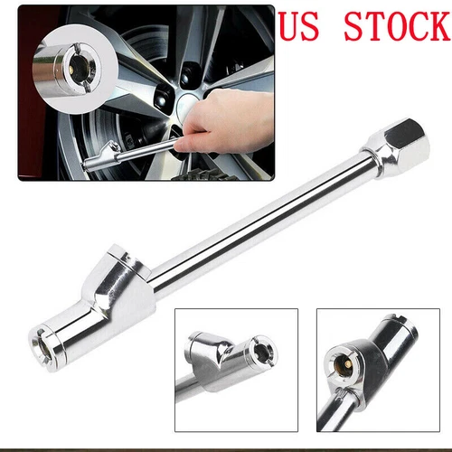 Dual Head Air Chuck Set Tire Air Fill Kit for Tire Inflator Gauge Air Compressor