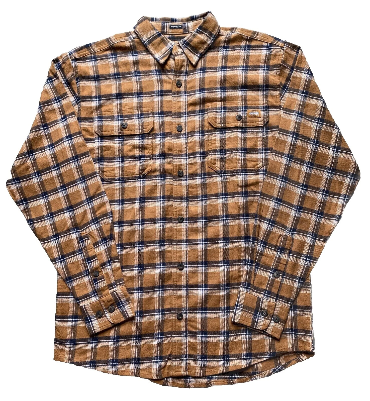 Dickies Long Sleeve Casual Button-Down Shirts for Men