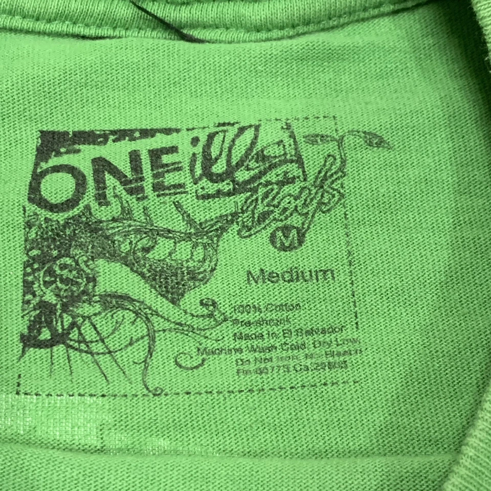 Camiseta O’Neill Verde Manga Corta Niños Mediana Surf Skate Y2K Cyber Foto 4 de 4