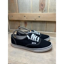 Vans T375 Unisex Canvas Sneakers Black White Mens US5 Womens US6.5