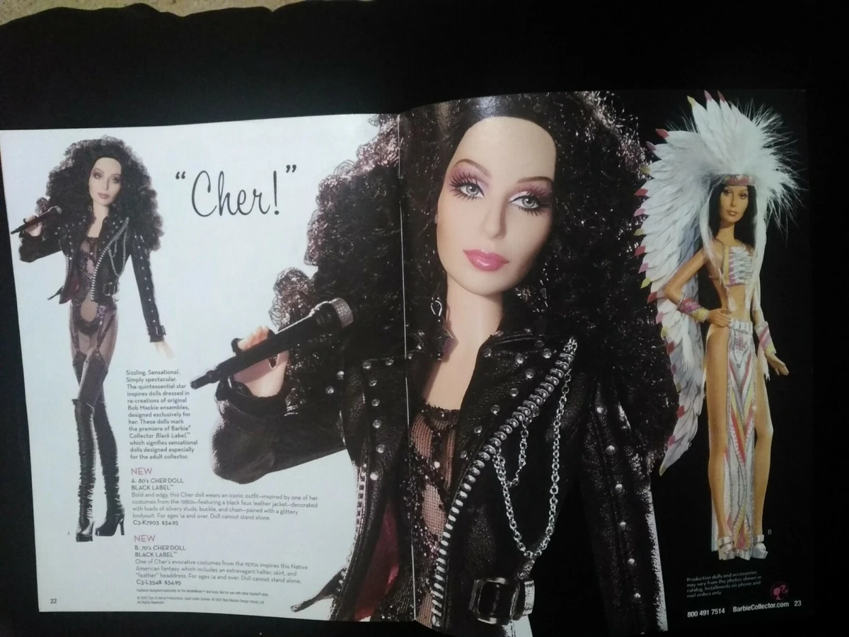 Barbie Collector Catalog 2007 w/Jazz Diva Doll,Barbie LearnsTo Cook,CHER 70s 80s