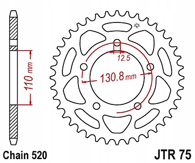 Pignon arrière JT 4586 44 dents la technologie aéronautique au service de la BMW S 1000 RR