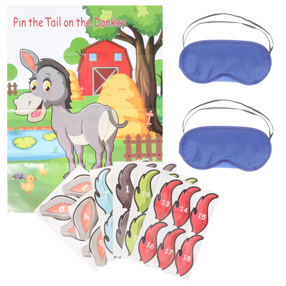 Kids Donkey Birthday Party Stickers Premium Quality Wall Decals