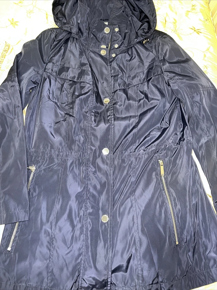 NWT LONDON FOG Womens Black Rain Coat Coat Size XS - Image 2 of 4