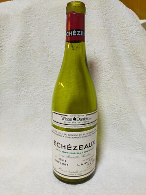 (empty) 1987 DRC ECHEZEAUX ROMANEE CONTI Leroy Green Glass Bottle From Japan
