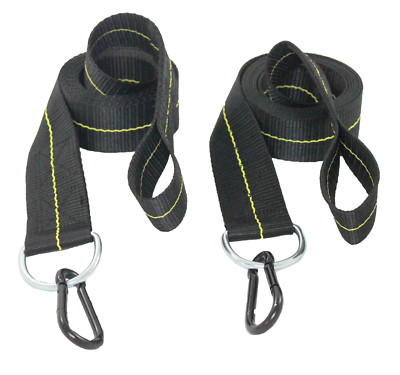 Hammock Straps - With Carabiner - 2 Inch X 8 Foot - Heavy Duty 4,000 Webbing