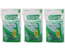 Professional Clean Flossers Fresh Mint 90 Ct Pack of 3