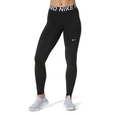 2 Nike Pro Ao9968-010 Women's Full Length Training Tights Black White Small  for sale online | eBay