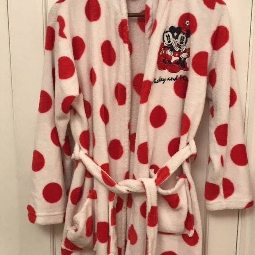 Disney Mickey y Minnie, Bata de baño Mujer S, Niñas 14-18