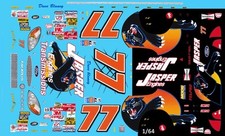 77 Robert Pressley Jasper Engines Ford 2000 1/64th HO Scale Slot Car Decals